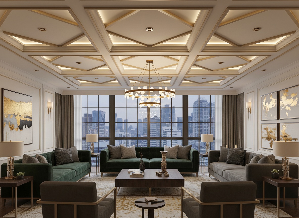 Heritage hotel with modern coffered ceiling design